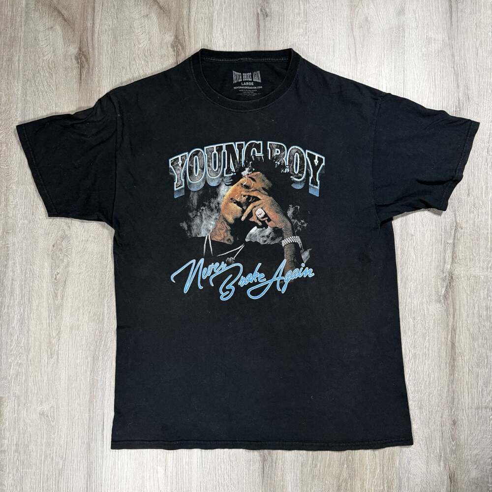 Never Broke Again NBA YoungBoy Short Sleeve Graphic T-Shirt